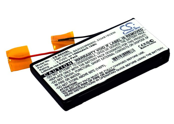 CREATIVE 233AE15CENI, BA20203R60800, PMP-CRE03 Replacement Battery For CREATIVE DAP-HDD004, Labs Nomad Jukebox Zen, - vintrons.com