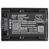 Battery For SONY FDR-AX33, FDR-AX40, FDR-AX45, FDR-AX53, FDR-AX60, - vintrons.com