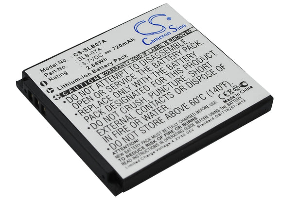 Samsung SLB-07A Battery Replacement For Samsung st50, - vintrons.com