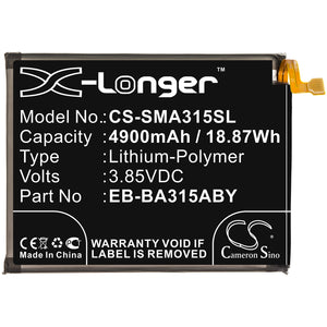 Battery For Samsung Galaxy A31, SM-A310N0, SM-A315, SM-A315F/DS, - vintrons.com