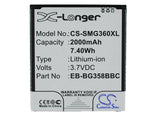Battery For SAMSUNG Galaxy Core Lite 4G TD-LTE, SM-G3556, SM-G3586H, - vintrons.com