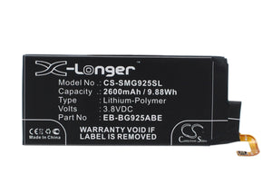 Battery For SAMSUNG Galaxy S6 Edge, Galaxy S6 Edge TD-LTE, SC-04G, - vintrons.com