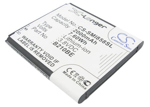 SAMSUNG B210BC, B210BE, B210BU Replacement Battery For SAMSUNG Galaxy Core Advance, GT-i8580, SHW-M570, SHW-M570K, SHW-M570S, - vintrons.com