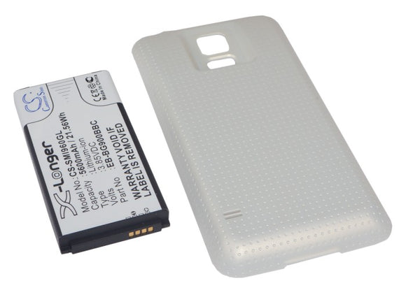 5600mAh Battery For SAMSUNG Galaxy S5, GT-I9600, GT-I9602, - vintrons.com