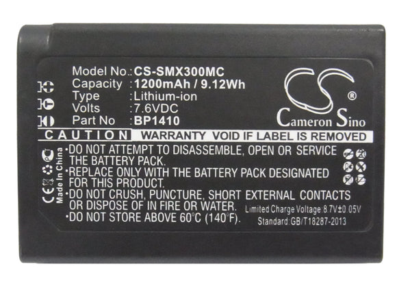 SAMSUNG BP1410, ED-BP1410 Replacement Battery For SAMSUNG NX30, WB2200, WB2200F, - vintrons.com