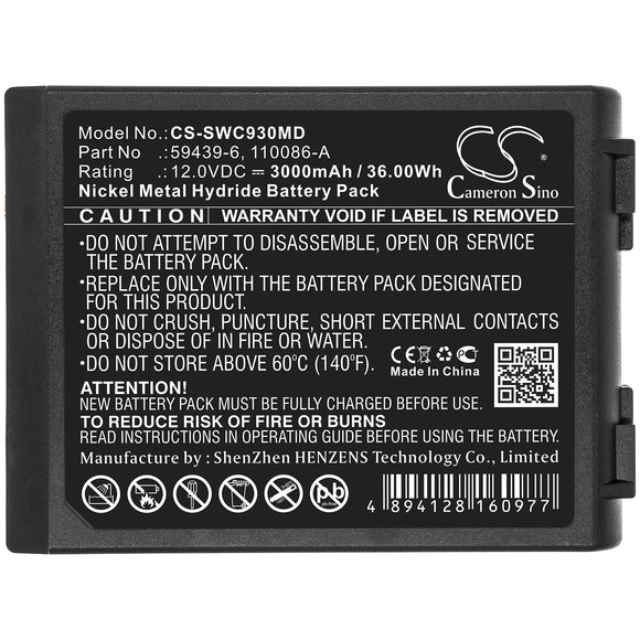 Battery For SIMONSON-WHEEL Defibrillator Cardioaid 930, Defibrillator Cardioaid 950, - vintrons.com