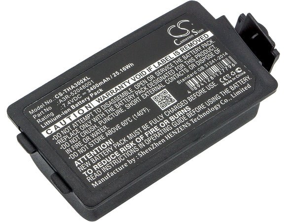 TSC A3R-52048001 Replacement Battery For TSC Alpha 3R, (3400mAh) - vintrons.com