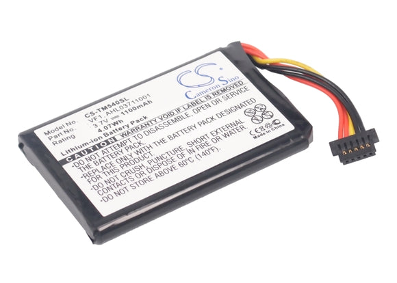 TOMTOM AHL03711001, VF1 Replacement Battery For TOMTOM 4CF5.002.00, Go 540, Go 540 Live, - vintrons.com
