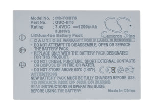 TOSHIBA BSC-BT5, GSC-BT5 Replacement Battery For TOSHIBA Gigashot GSC-R30, Gigashot GSC-R30AU, Gigashot GSC-R60, Gigashot GSC-R60AU, - vintrons.com
