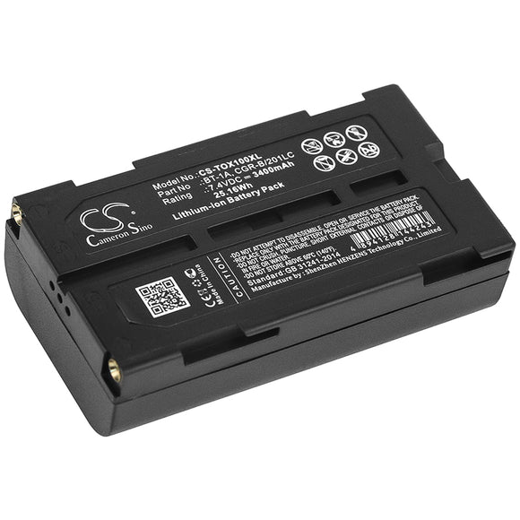 Battery For TOPCON GP-SX1, SX-1, (3400mAh) - vintrons.com