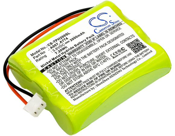 TPI 160AAH3BML, A007, A774 Replacement Battery For TPI HXG-2D, HXG-2D Combustible Gas Leak Detectors, - vintrons.com