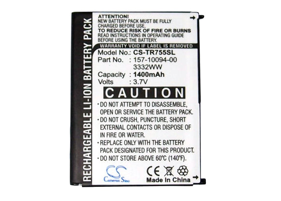 PALM 157-10094-00, 3-1000181-1, 3332WW, 35H00092-00M, DC070619 Replacement Battery For PALM Treo 755, Treo 755p, - vintrons.com