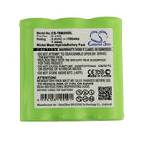 TELETRONIC E-0372 Replacement Battery For TELETRONIC P-0372, TSM 2002, TSM2002, - vintrons.com