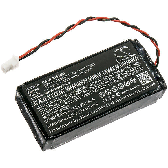 Battery For VERATHON 0400-0100, 0800-0404, CZ192LIP, - vintrons.com