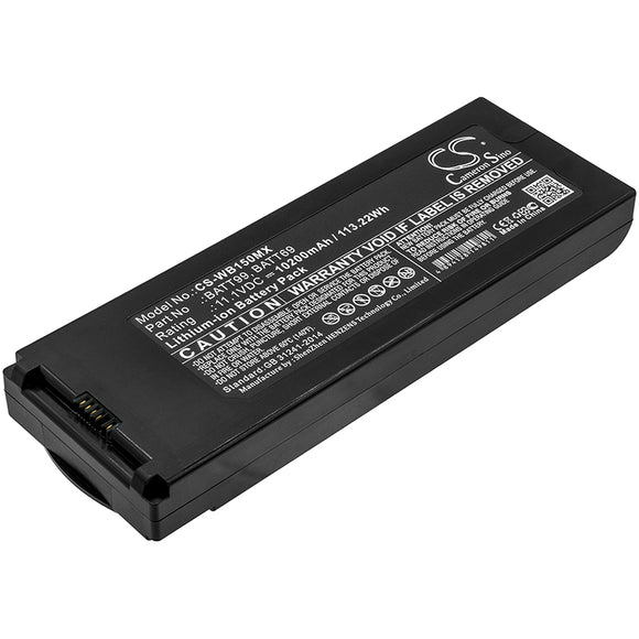 10200mAh Battery For Welch-Allyn Connex 6000 Vital Signs Monitor, - vintrons.com