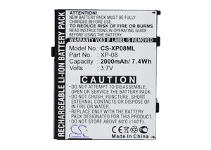 O2 00320000053, 306, 709FS00848, XP-08 Replacement Battery For O2 XDA Flame, - vintrons.com