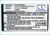 ZTE Li3710T42P3h553457-NTC Replacement Battery For CRICKET Chorus, D930, / ZTE Chorus, D930, - vintrons.com