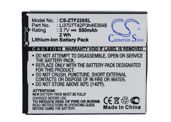 Battery For ZTE F228, F280, F285, X670, - vintrons.com