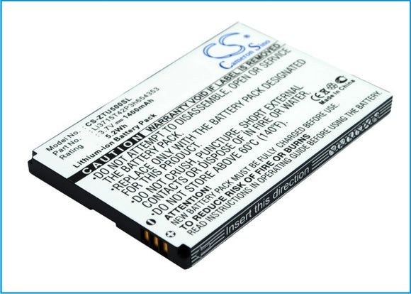 ZTE Li3715T42P3h654353 Replacement Battery For ZTE E760, Raise, TMN Silverbelt, U500, U980, X60, X61, X70, X876, - vintrons.com