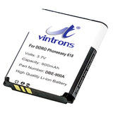 High Capacity DBE-900A Battery For Doro Phoneeasy 618, (900mAh DBE-900A Battery) - vintrons.com